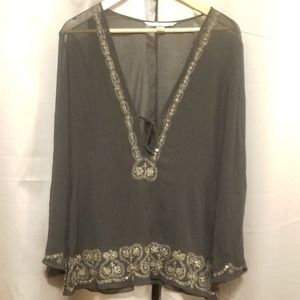 Embroidered Swimsuit cover up